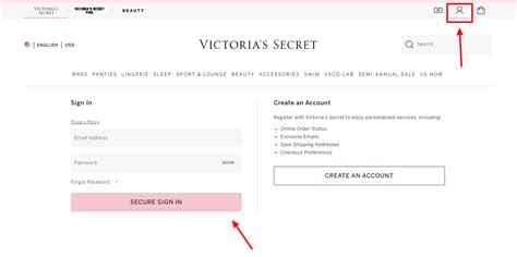 victoria secrets online login